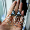 925 Silver Boho Hoop Earrings