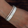 Set of 2 Boho Bangles in 925 Silver