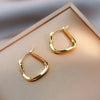 18K Gold Plated Earrings Modern Irregular Design